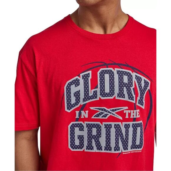 32. Reebok NWT Glory Grind Graphic T-Shirt Red Small - Picture 4 of 4